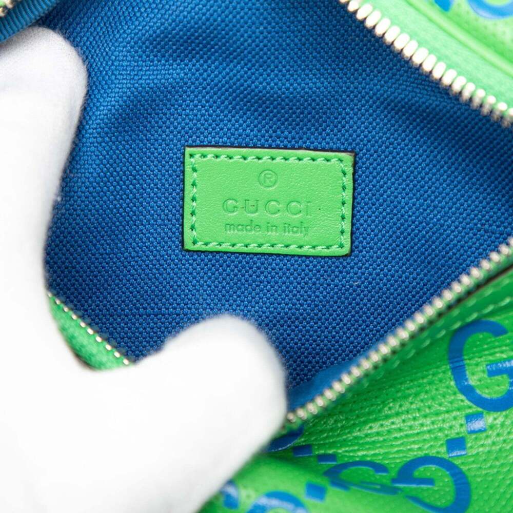 GUCCI Blue Leather Fanny Pack - Picture 5 of 6